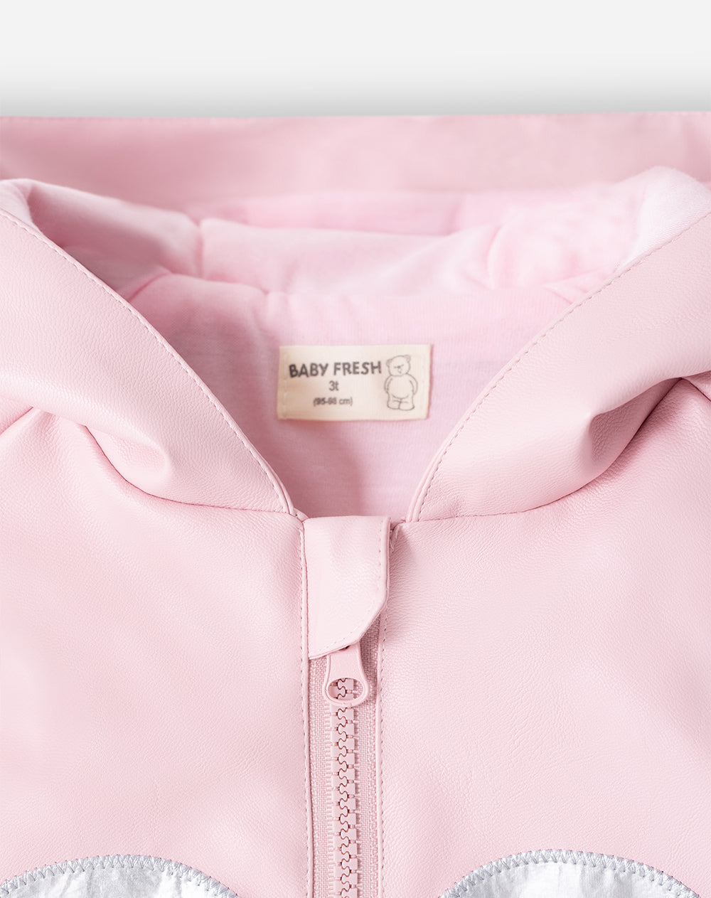 Chaqueta Babyfresh Gato con Capucha Rosada para Niña