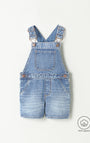 Overol Babyfresh Corto Denim Algodón Índigo Unisex