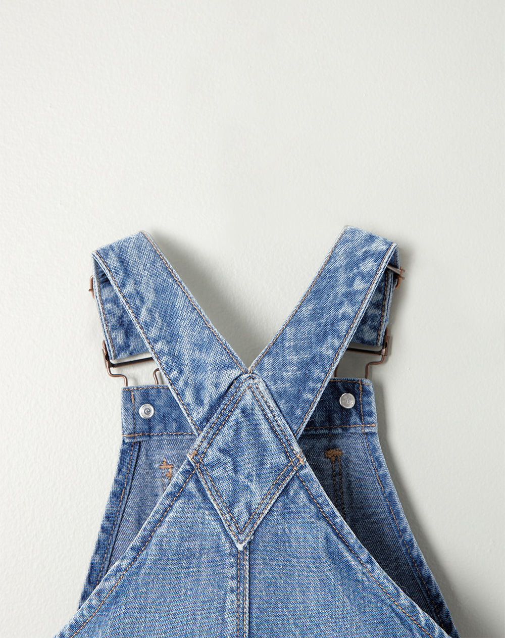 Overol Babyfresh Corto Denim Algodón Índigo Unisex