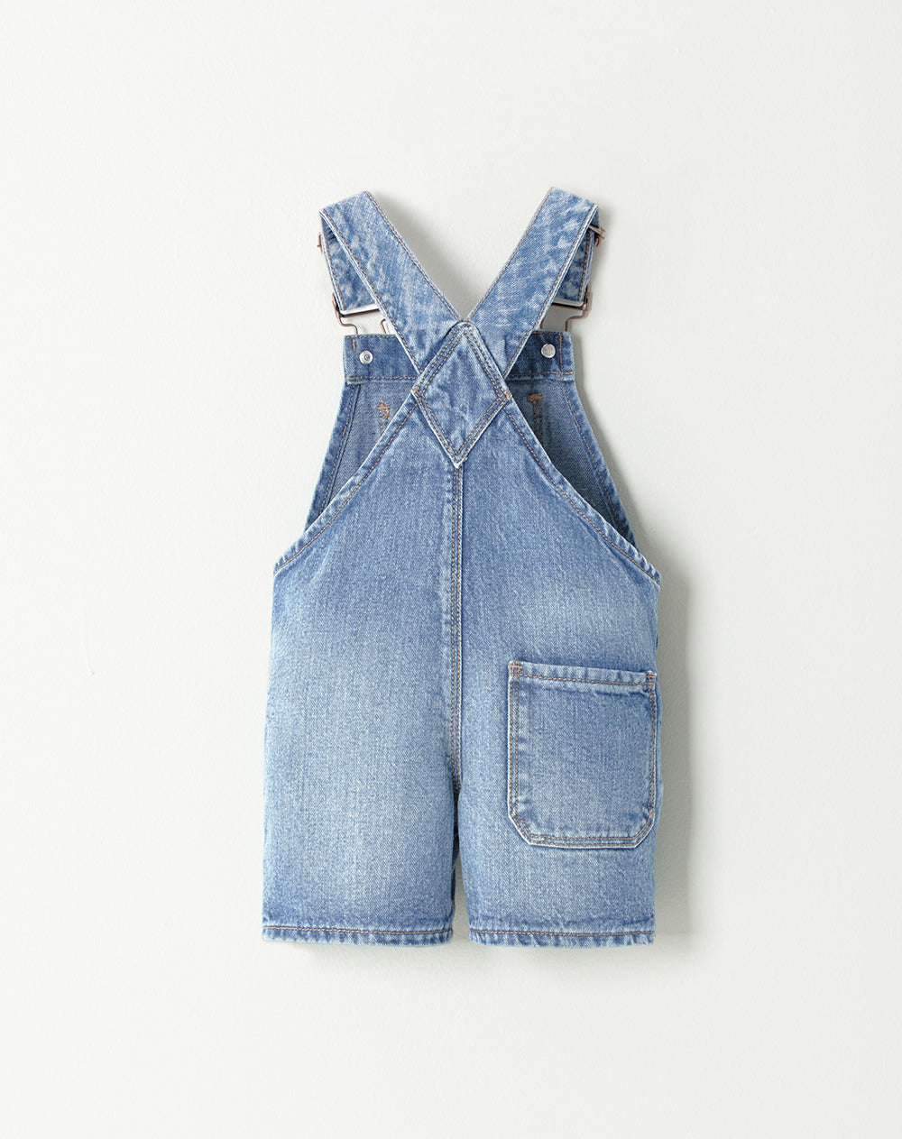 Overol Babyfresh Corto Denim Algodón Índigo Unisex