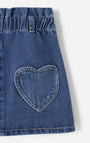 Babyfresh Falda Denim Tiro Medio Índigo para Niñas