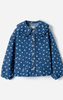 Camisa Babyfresh Denim Estampada Manga Larga para Niñas
