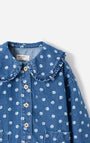 Camisa Babyfresh Denim Estampada Manga Larga para Niñas