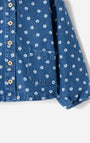 Camisa Babyfresh Denim Estampada Manga Larga para Niñas