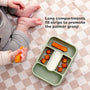 Caja de Viaje para Alimentación Autorregulada ezpz - Sage