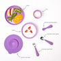 Ubbi 7-Piece Toddler Feeding Set Sugar Snap