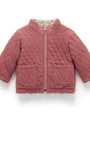 Chaqueta Acolchada Reversible Purebaby con Estampado Patchwork