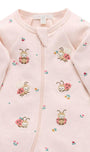 Thick Zip Growsuit Set Sweet Pea Print