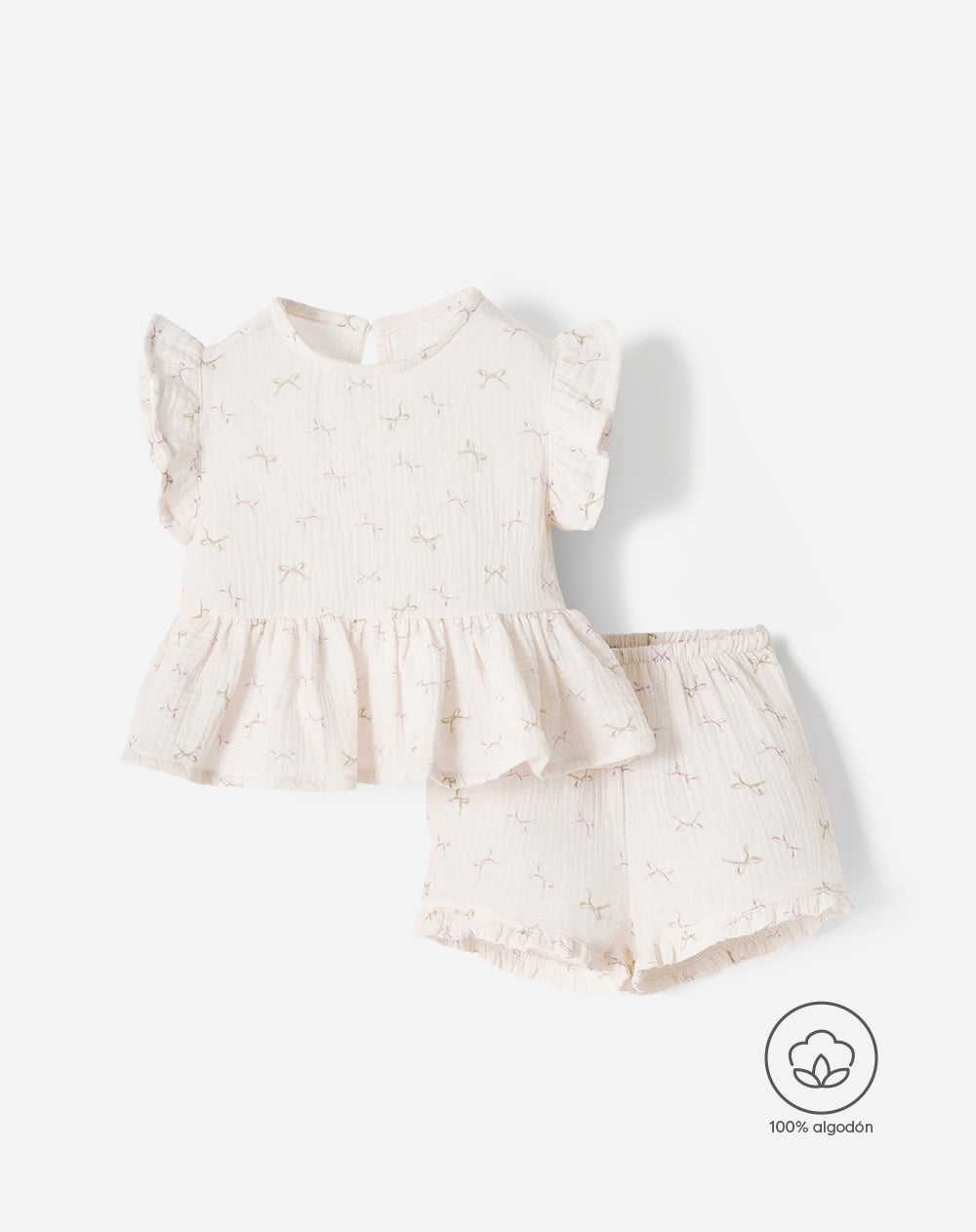 Conjunto Babyfresh Blusa + Short Bebé Niña