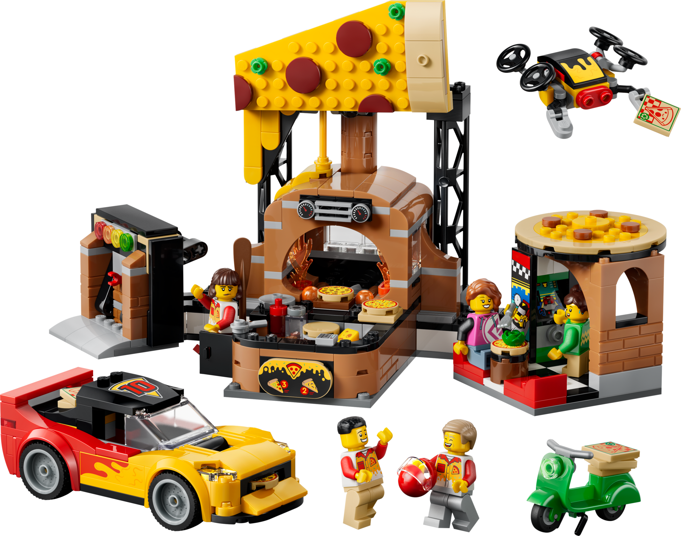 LEGO City Experiencia de Pizza a Domicilio con Vehículos 60496