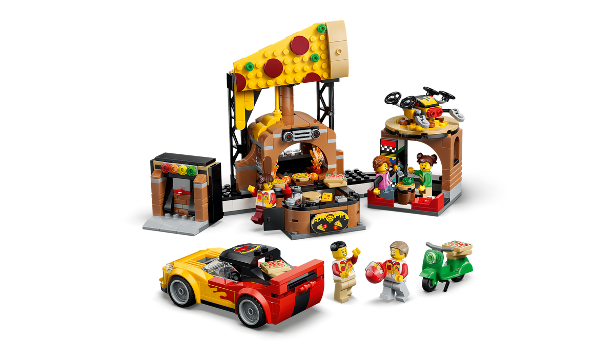 LEGO City Experiencia de Pizza a Domicilio con Vehículos 60496