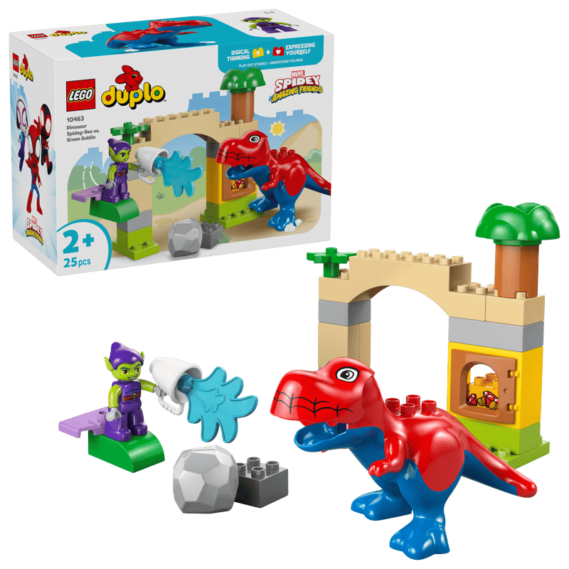 LEGO DUPLO Dinosaurio Spidey-Rex vs. Duende Verde 10463
