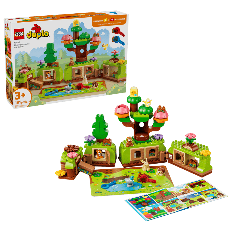 LEGO DUPLO Bosque de Descubrimiento con Animales Salvajes 10480