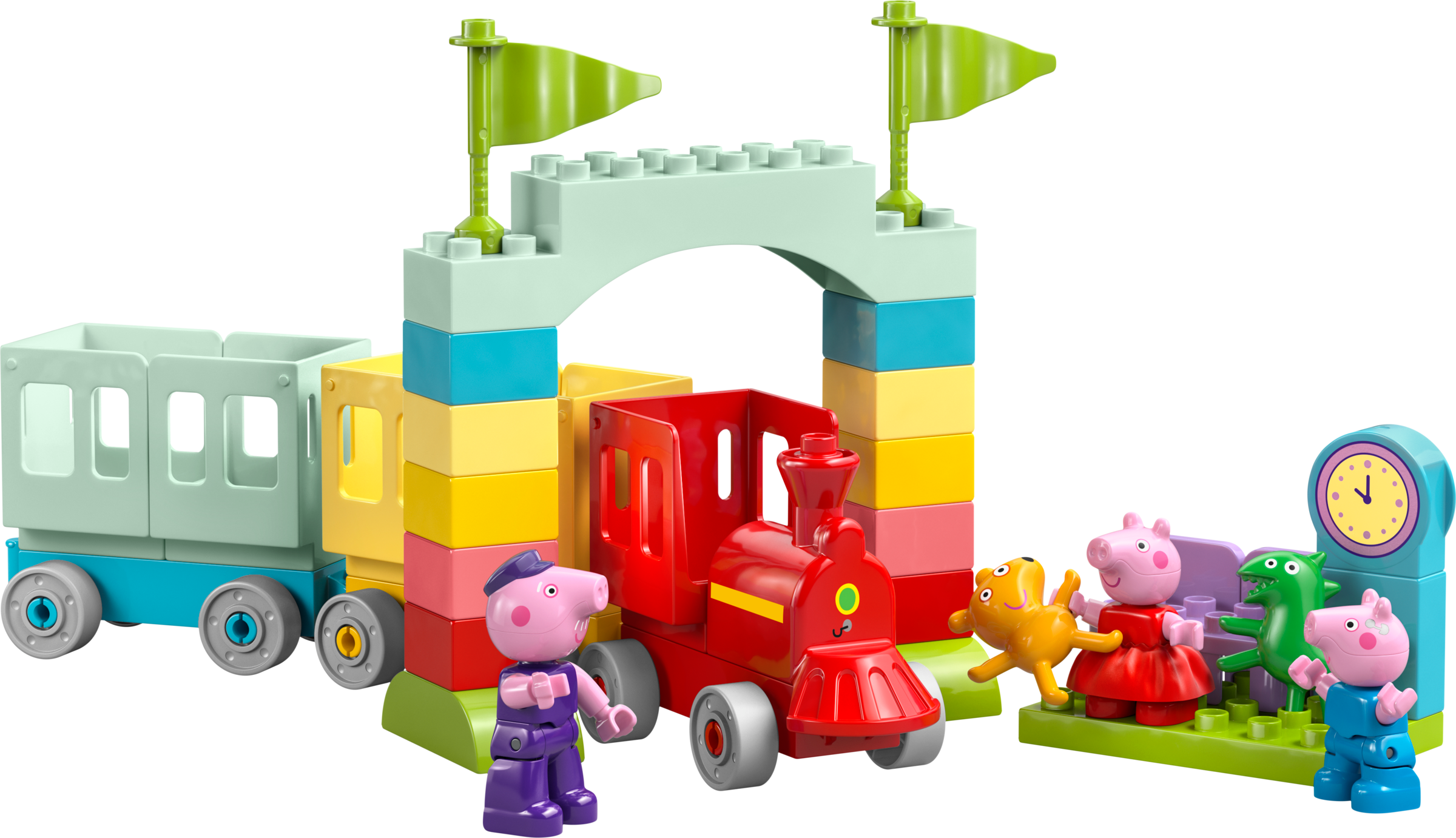 LEGO DUPLO Peppa Pig Viaje en Tren con Abuelo Pig 10466