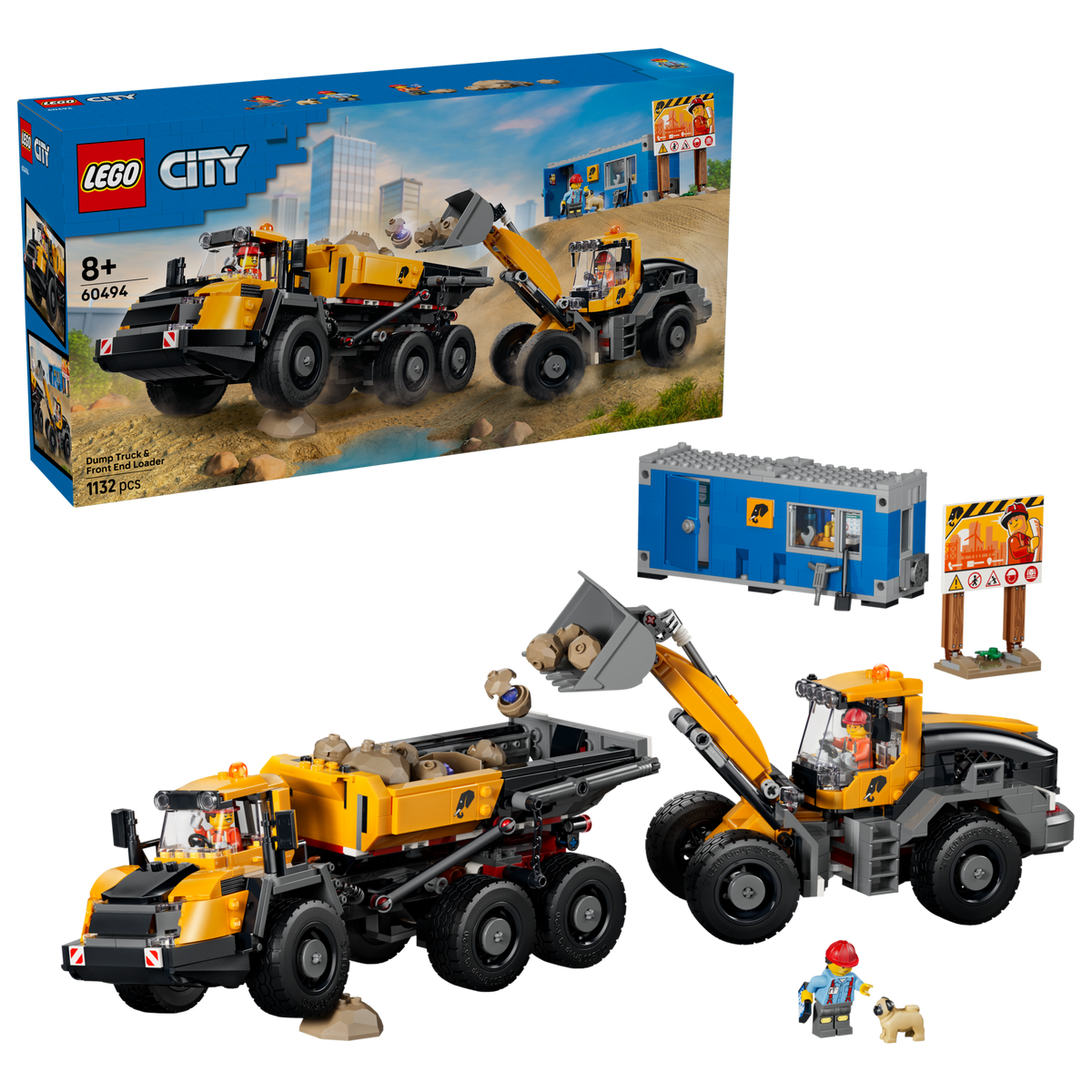 LEGO City Camión Volquete y Cargadora Frontal 60494