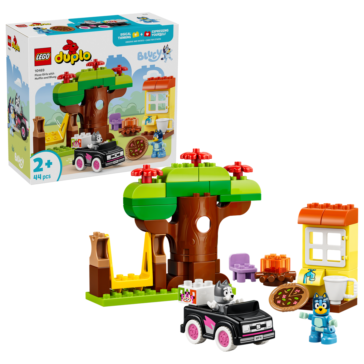 LEGO DUPLO Pizzeras con Muffin y Bluey 10469