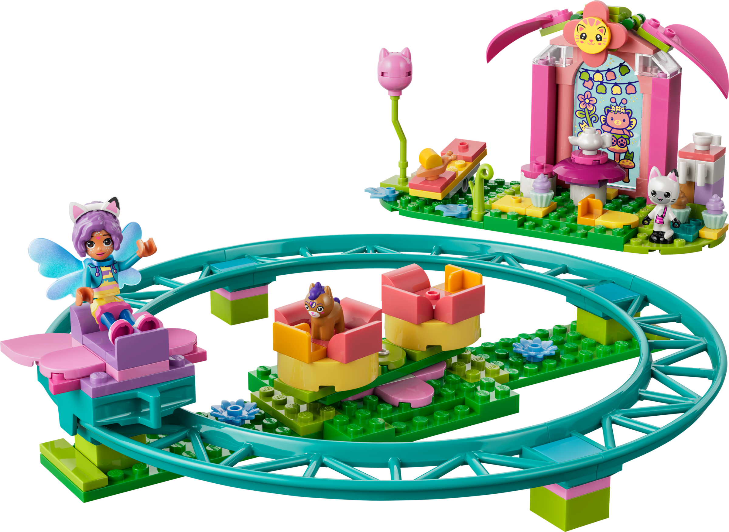 LEGO La Casa de Muñecas de Gabby Montaña Rusa de Hadas y Fiesta de Té 11214