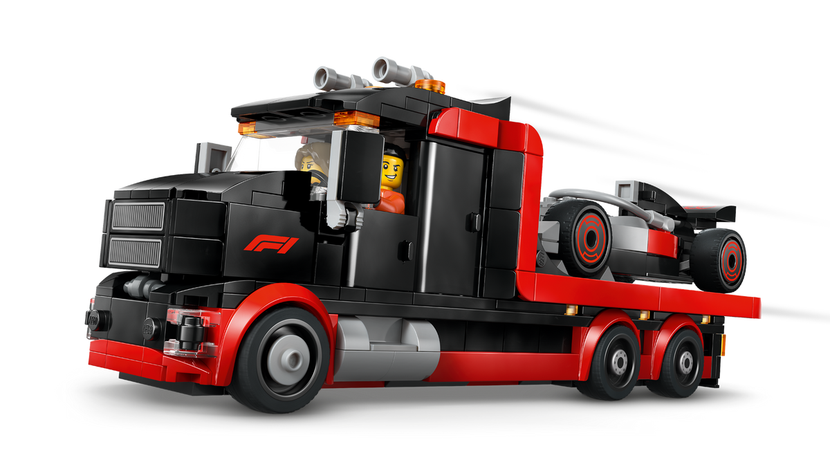 LEGO City Camión de Exhibición F1 con Auto de Carreras Audi F1 60493