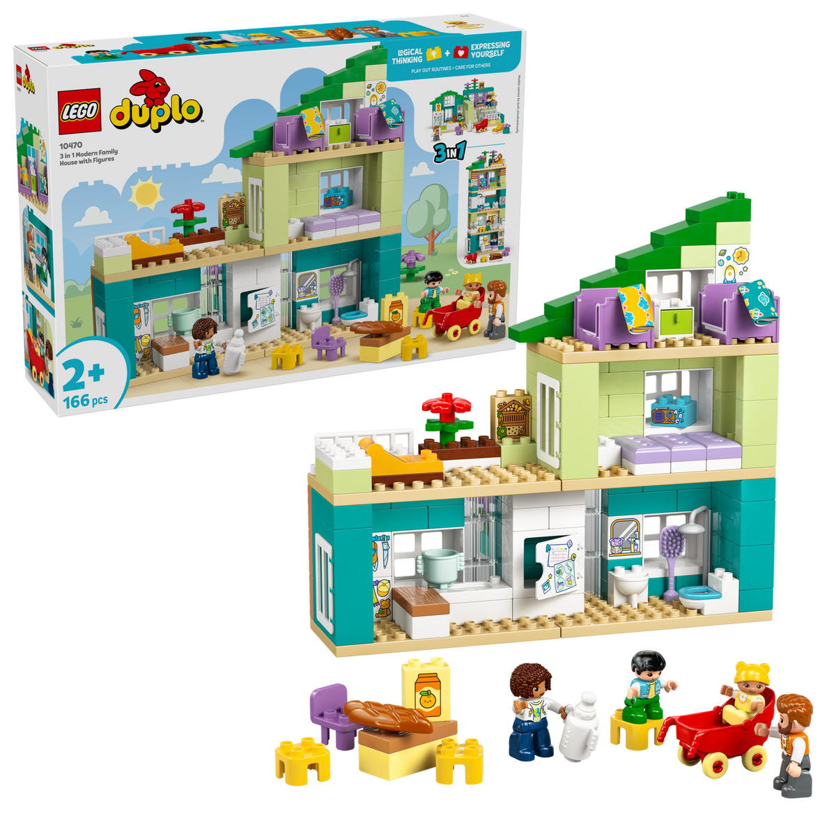LEGO DUPLO Casa Familiar Moderna 3 en 1 10470
