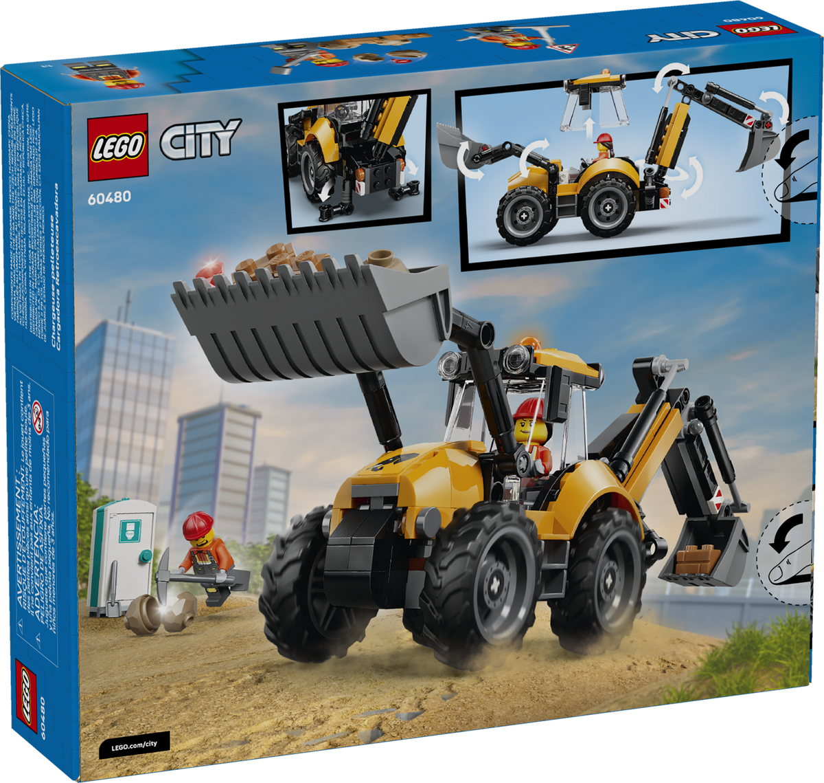 LEGO City Retroexcavadora Amarilla 60480