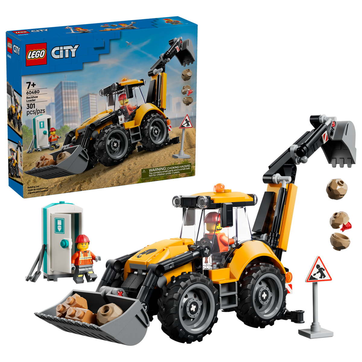 LEGO City Retroexcavadora Amarilla 60480