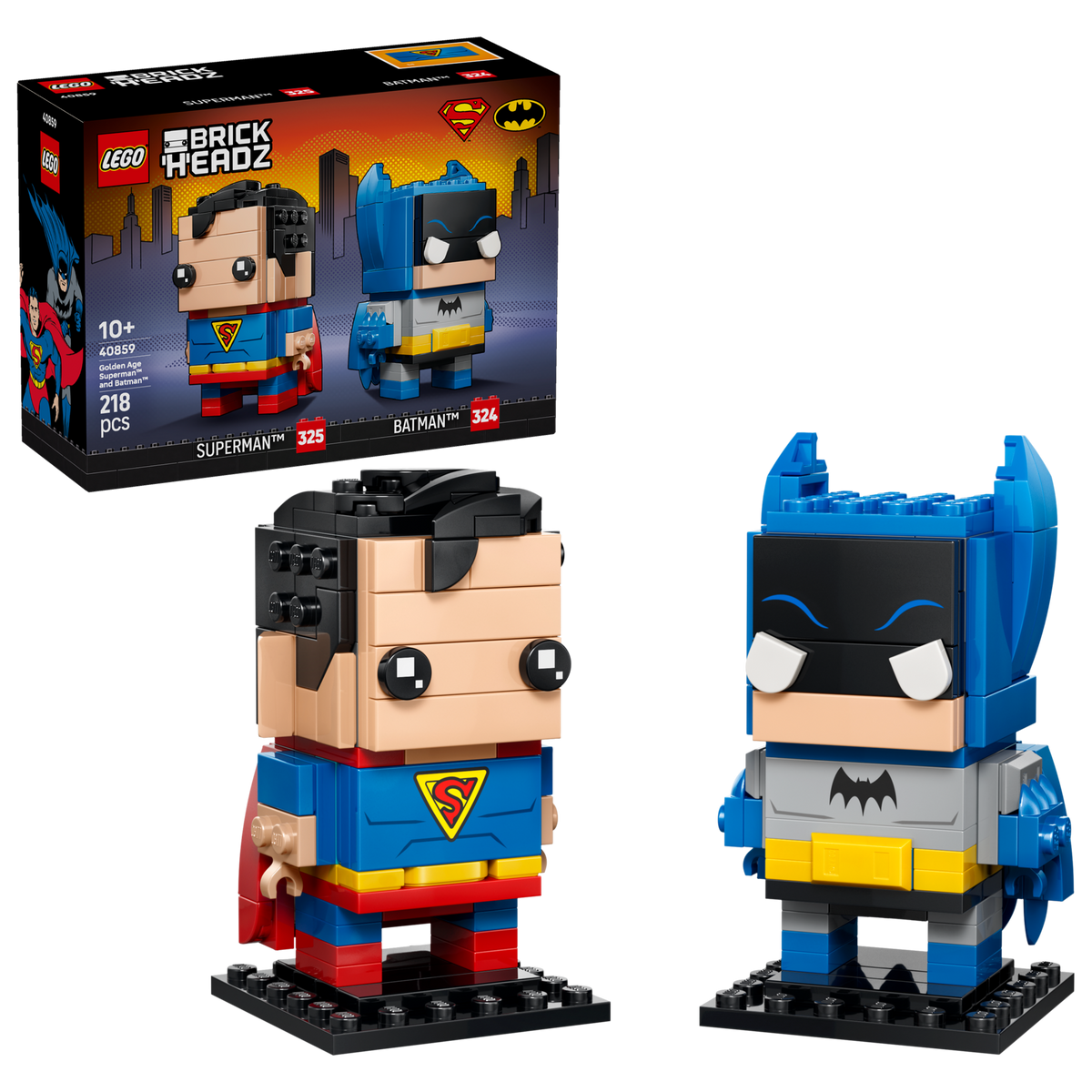 LEGO BrickHeadz Figuras de Superman y Batman 40859
