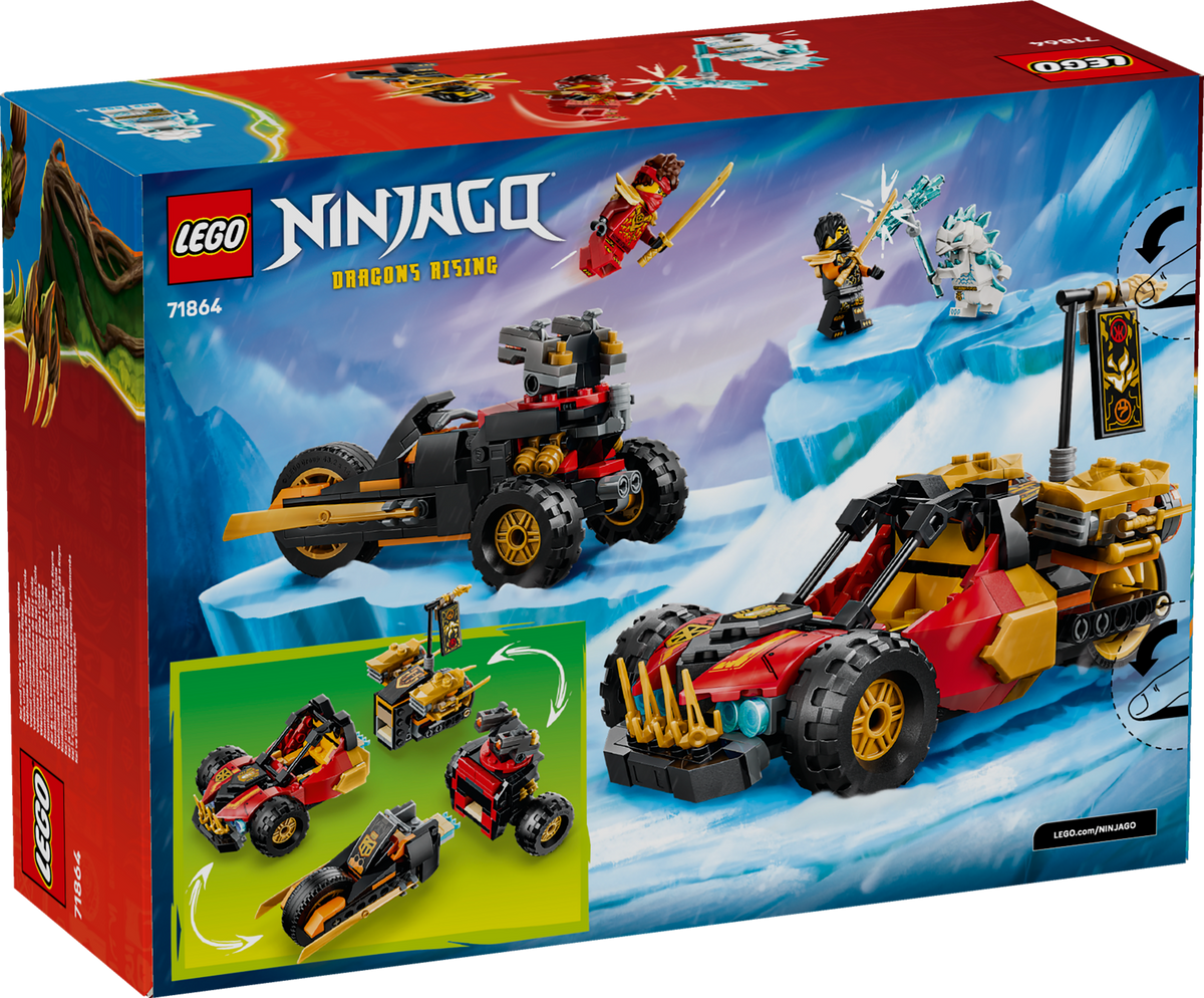 LEGO NINJAGO Vehículos Combinables de Kai y Cole 71864
