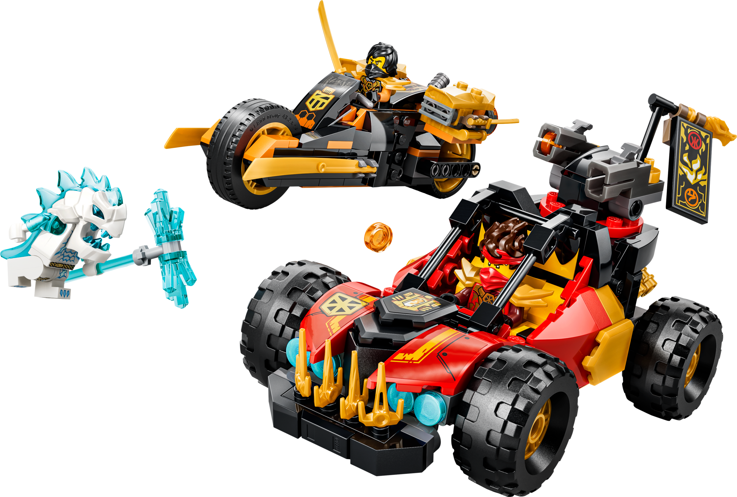 LEGO NINJAGO Vehículos Combinables de Kai y Cole 71864
