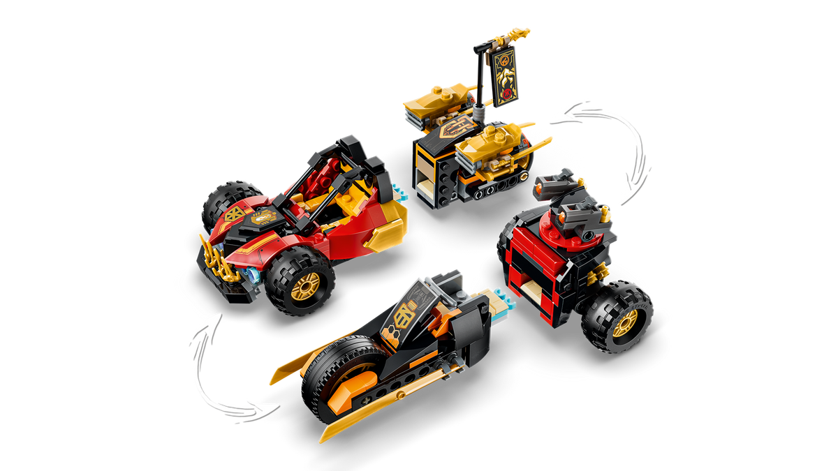 LEGO NINJAGO Vehículos Combinables de Kai y Cole 71864