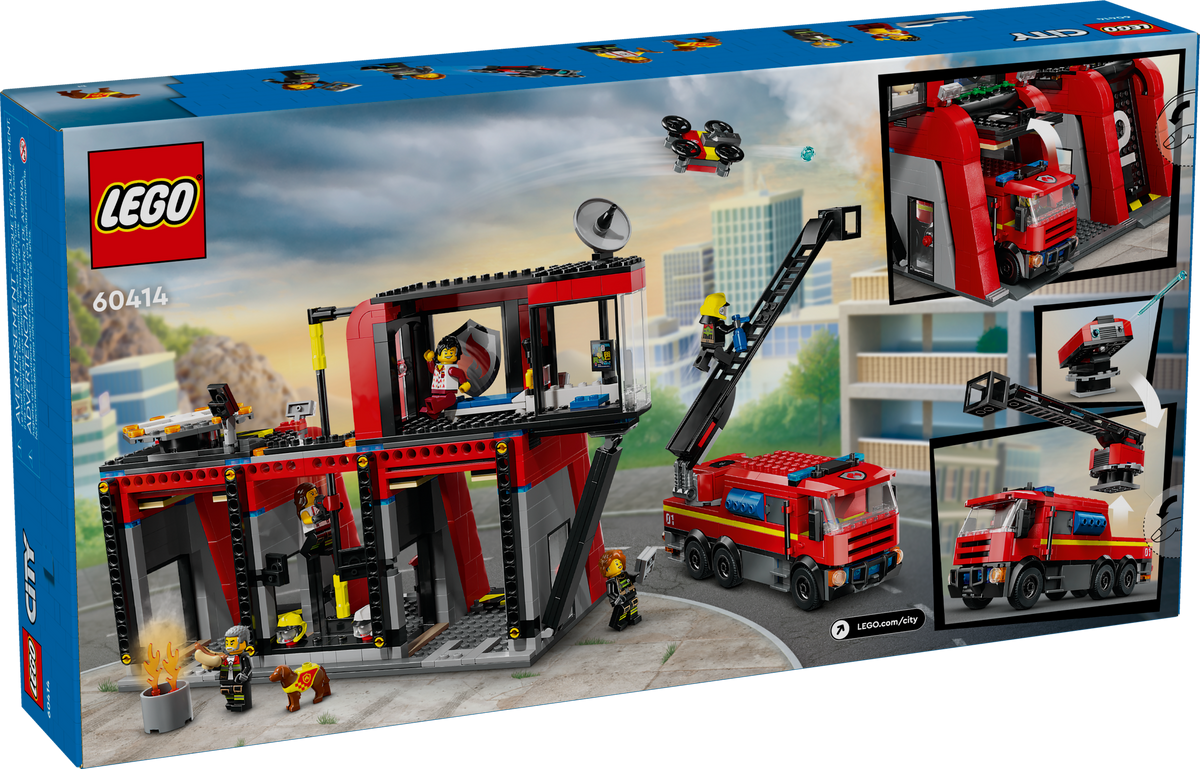 LEGO City Estación de Bomberos con Camión de Bomberos 60414