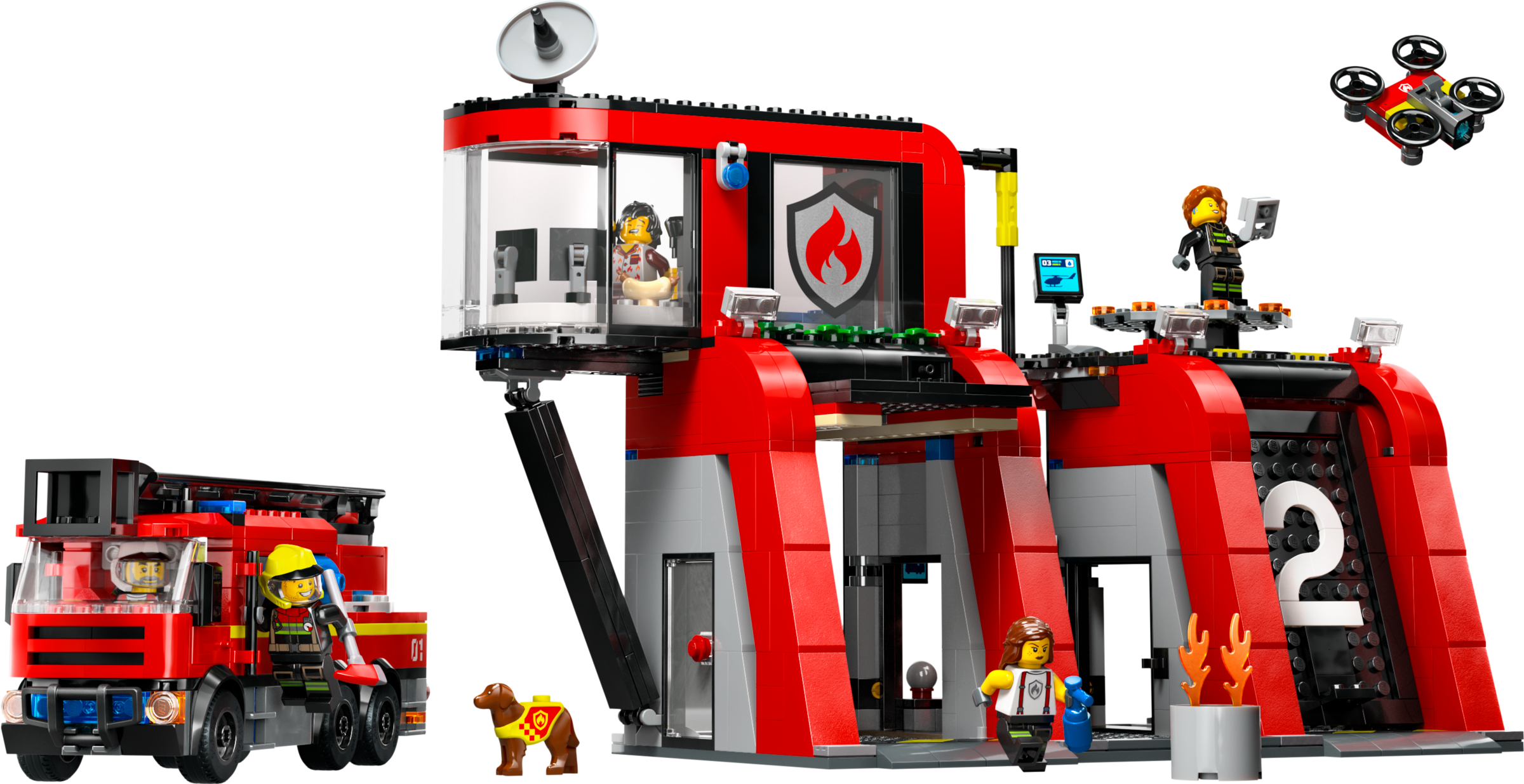 LEGO City Estación de Bomberos con Camión de Bomberos 60414