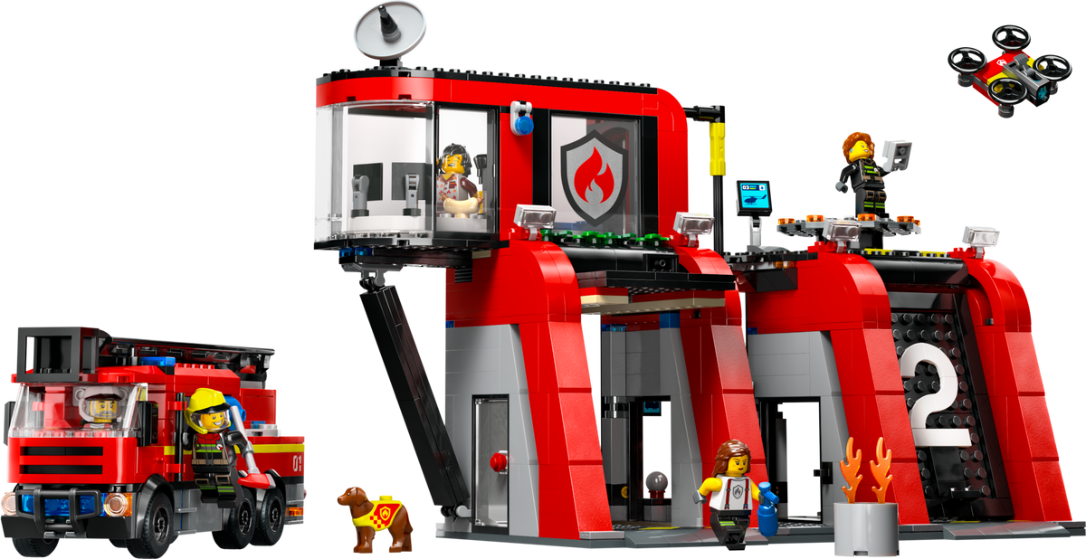 LEGO City Estación de Bomberos con Camión de Bomberos 60414