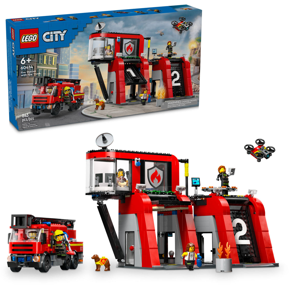 LEGO City Estación de Bomberos con Camión de Bomberos 60414