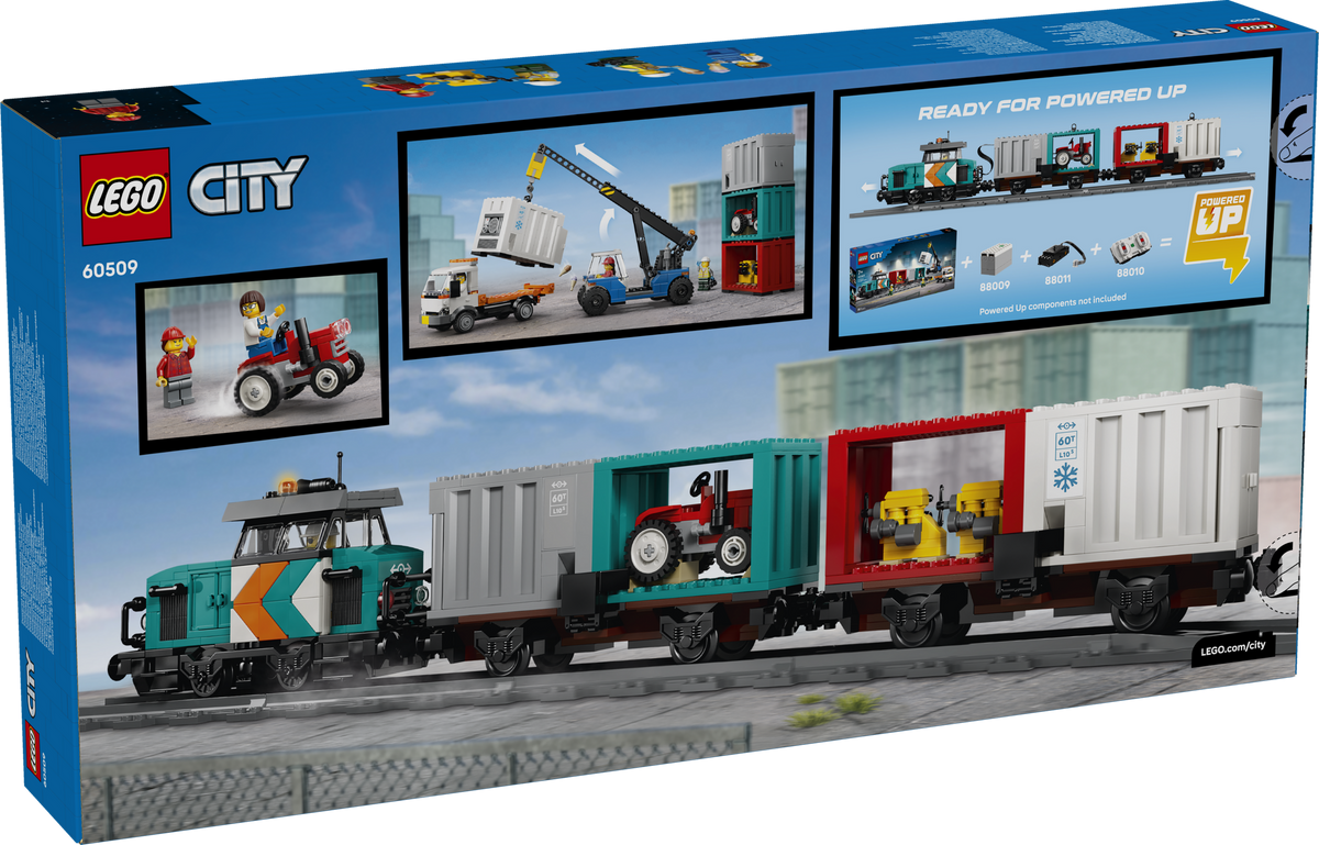 LEGO City Tren de Mercancías del Puerto con Grúa y Camión 60509