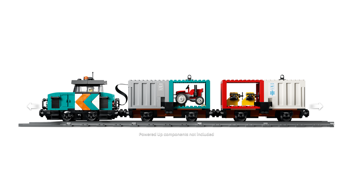 LEGO City Tren de Mercancías del Puerto con Grúa y Camión 60509