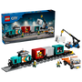 LEGO City Tren de Mercancías del Puerto con Grúa y Camión 60509