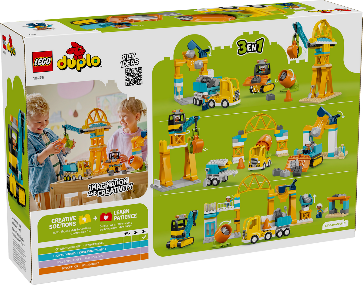 LEGO DUPLO Sitio de Construcción y Vehículos 3 en 1 10476