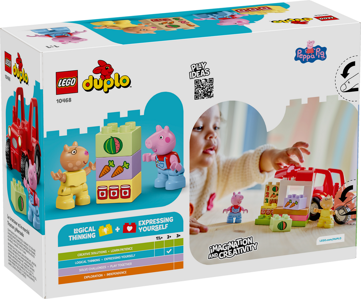 LEGO DUPLO Peppa Pig Tractor y Mercado 10468