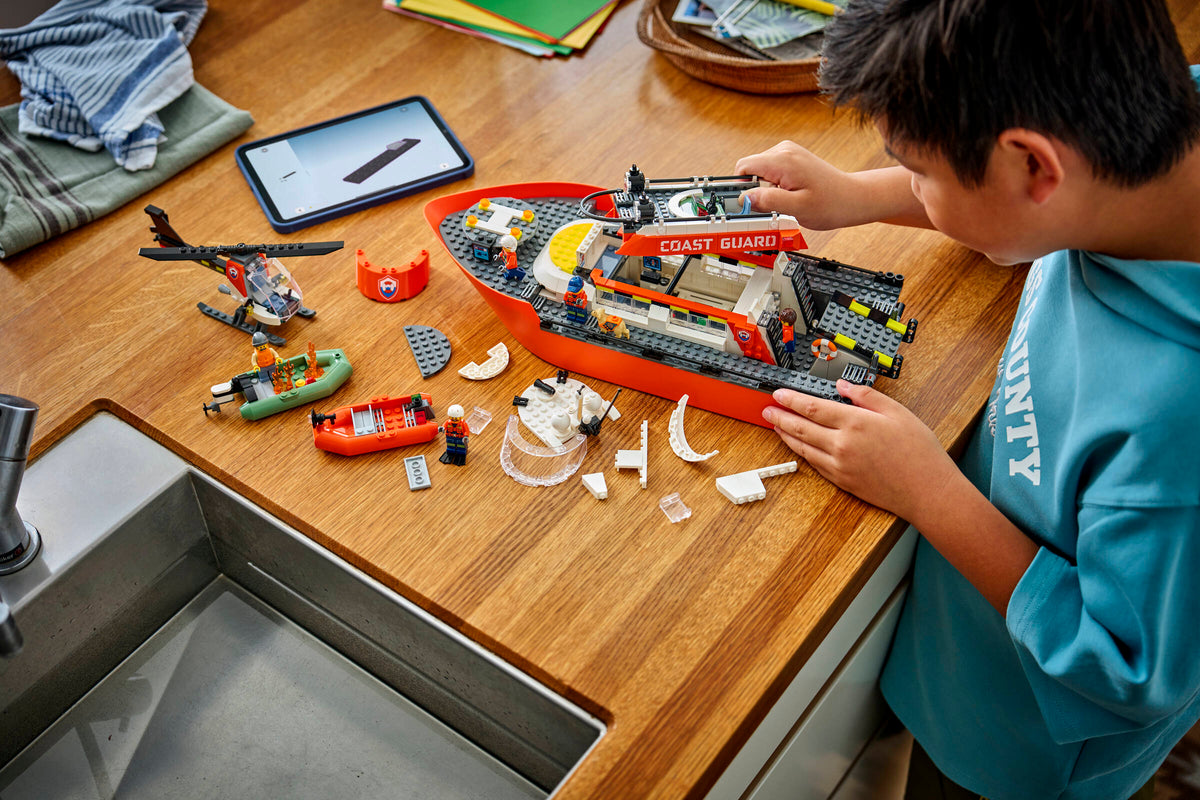 LEGO City Barco y Helicóptero de Rescate de Guardacostas 60504