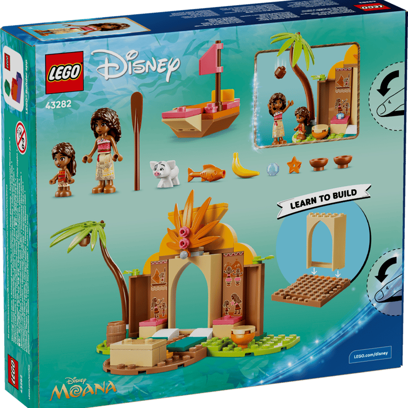 LEGO Disney Vaiana Casa de la Aldea y Barco 43282