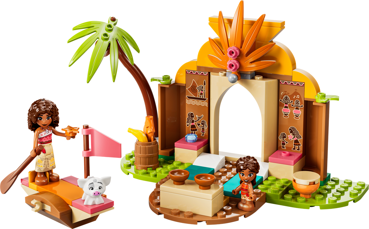 LEGO Disney Vaiana Casa de la Aldea y Barco 43282
