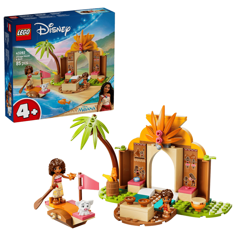 LEGO Disney Vaiana Casa de la Aldea y Barco 43282
