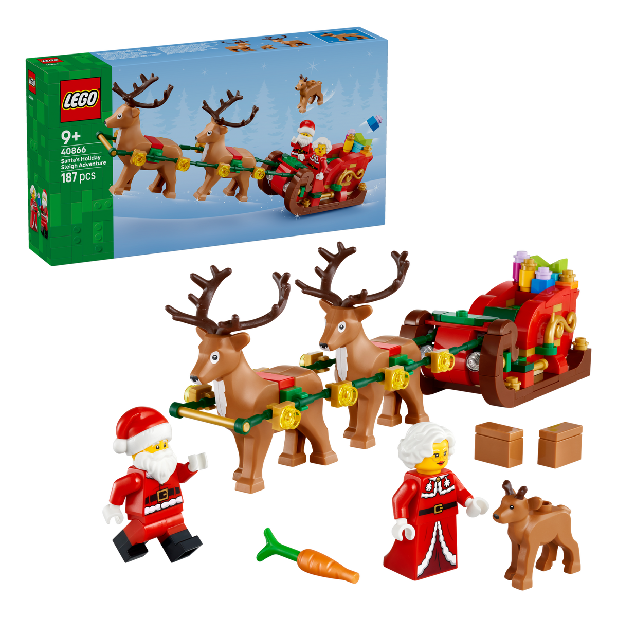 LEGO Otros Aventura Festiva en Trineo de Papá Noel 40866