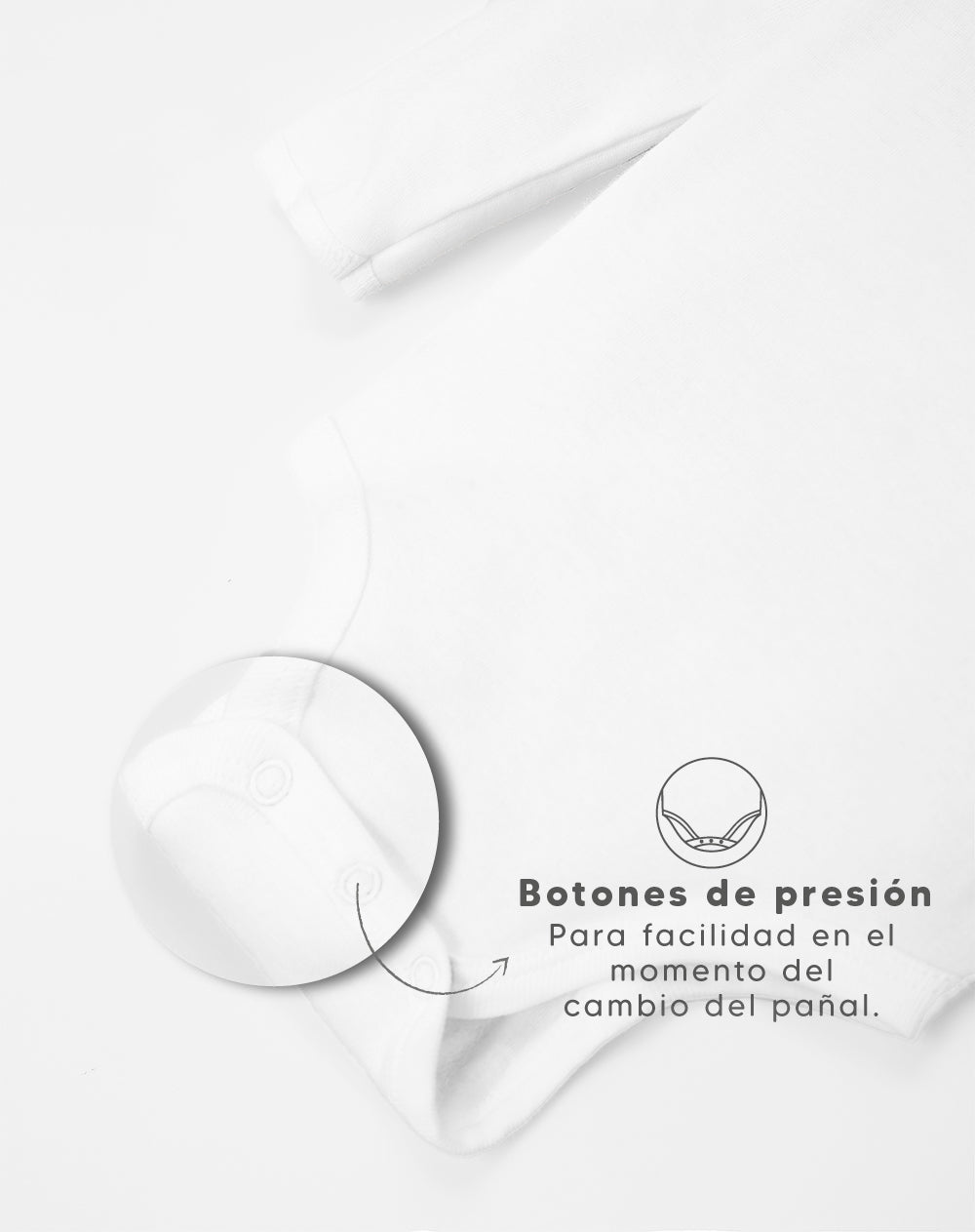 Body Babyfresh Manga Larga Algodón x2 Unds para Bebé Unisex