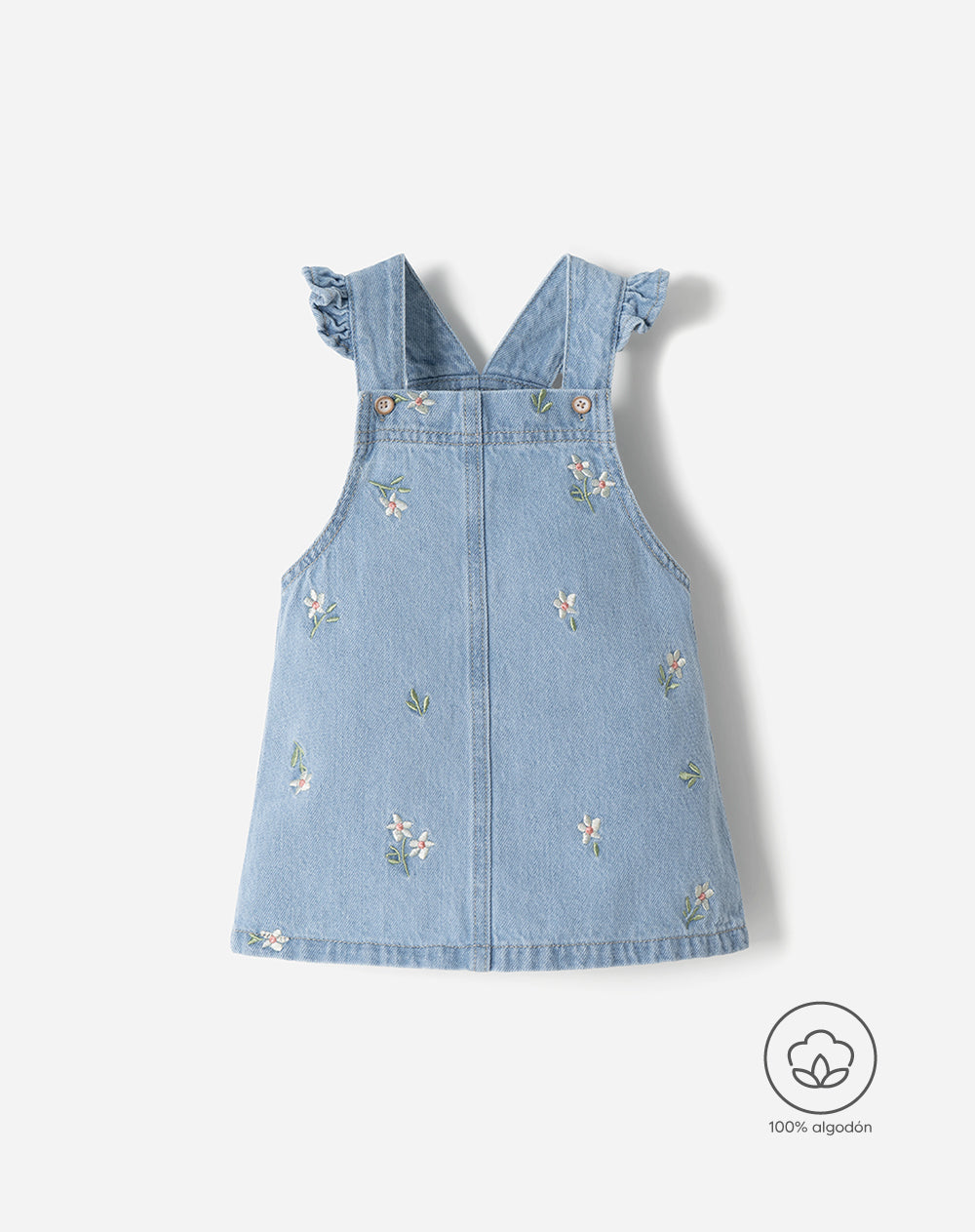 Overol Jardinera Babyfresh Algodón Índigo para Niña