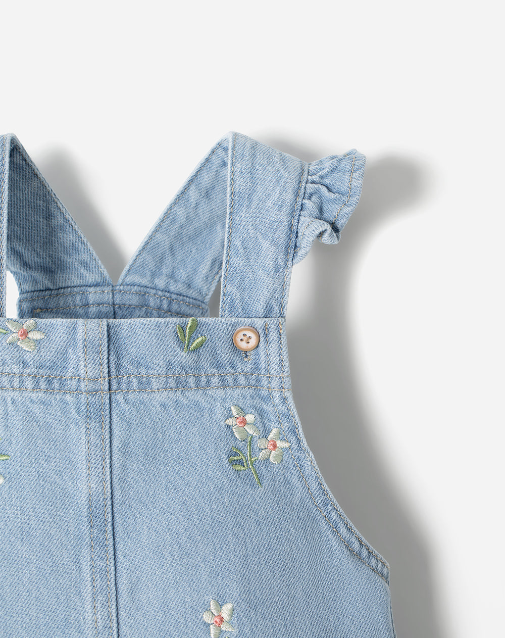 Overol Jardinera Babyfresh Algodón Índigo para Niña
