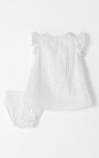 Conjunto Babyfresh Vestido y Panty Algodón Ojalillo para Bebé Niña