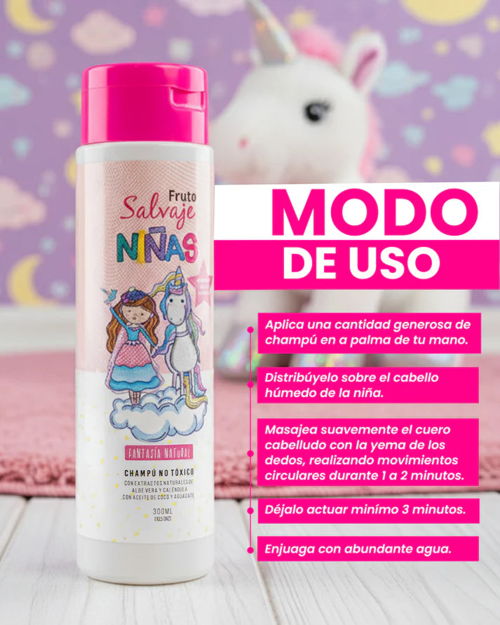 Champú Fantasía Natural Niñas 300 mL
