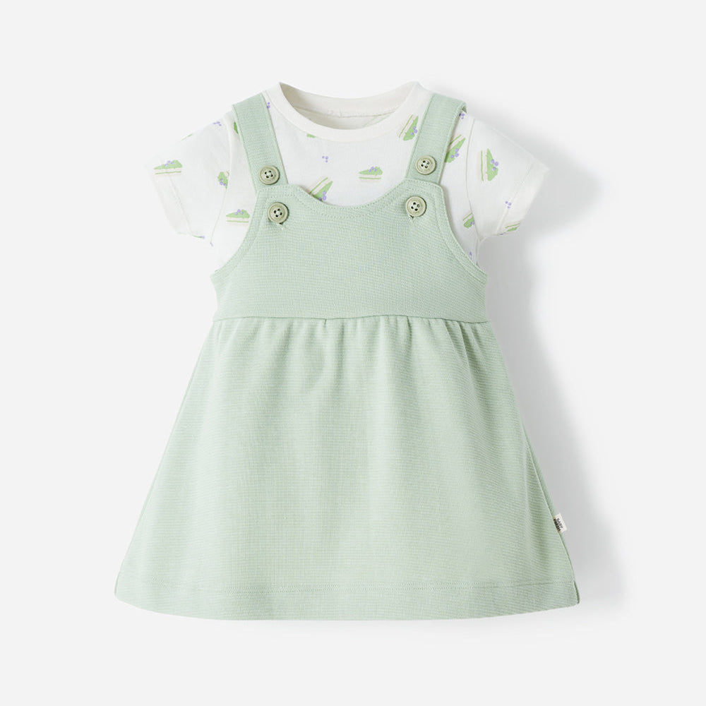 Conjunto Babyfresh Body y Vestido para Bebé Niña