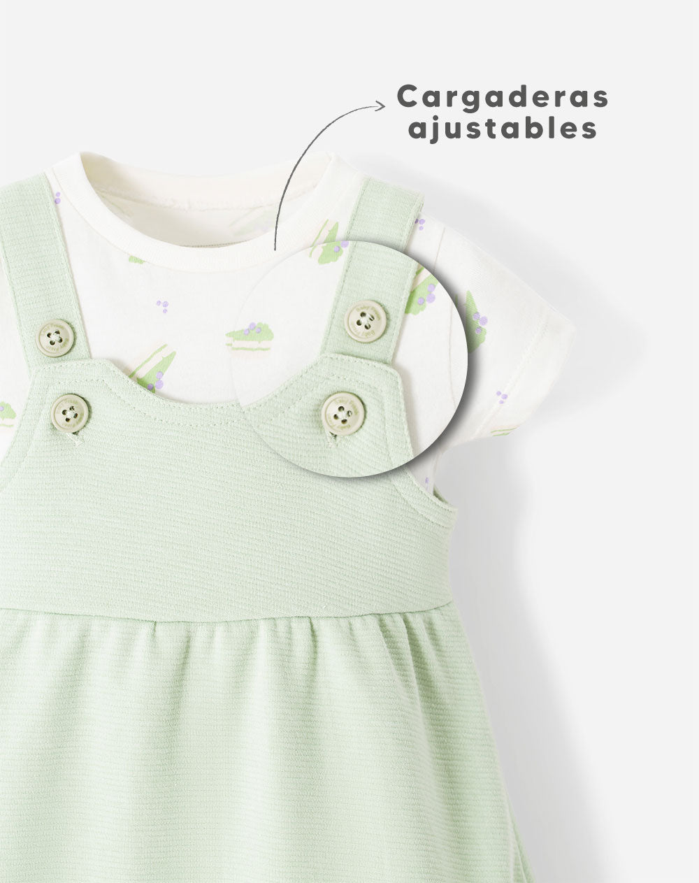 Conjunto Babyfresh Body y Vestido para Bebé Niña